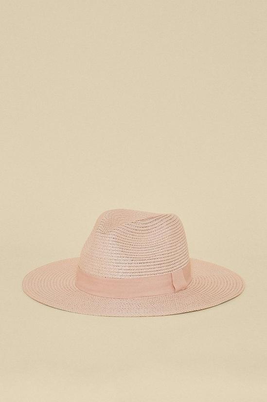 Oasis Belted Straw Fedora 1