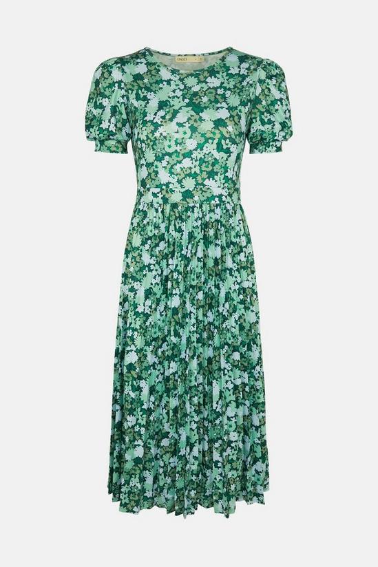 Oasis Floral Pleated Midi Dress 5