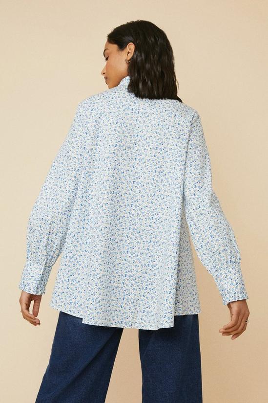 Oasis Printed Pleat Front Shirt 3