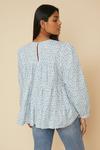 Oasis Printed Tiered Long Sleeve Top thumbnail 3