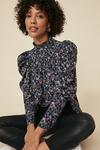 Oasis Floral Puff Sleeve Blouse thumbnail 1