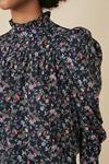 Oasis Floral Puff Sleeve Blouse thumbnail 4