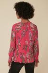Oasis Printed Pleated Trim Detail Blouse thumbnail 3