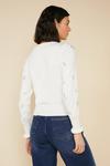 Oasis Ditsy Floral Embroidered Crew Jumper thumbnail 3