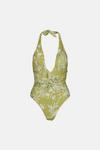 Oasis Shiny Tropical Bird Belted Swimsuit thumbnail 5