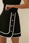 Oasis Contrast Button Front Mini Skirt thumbnail 4