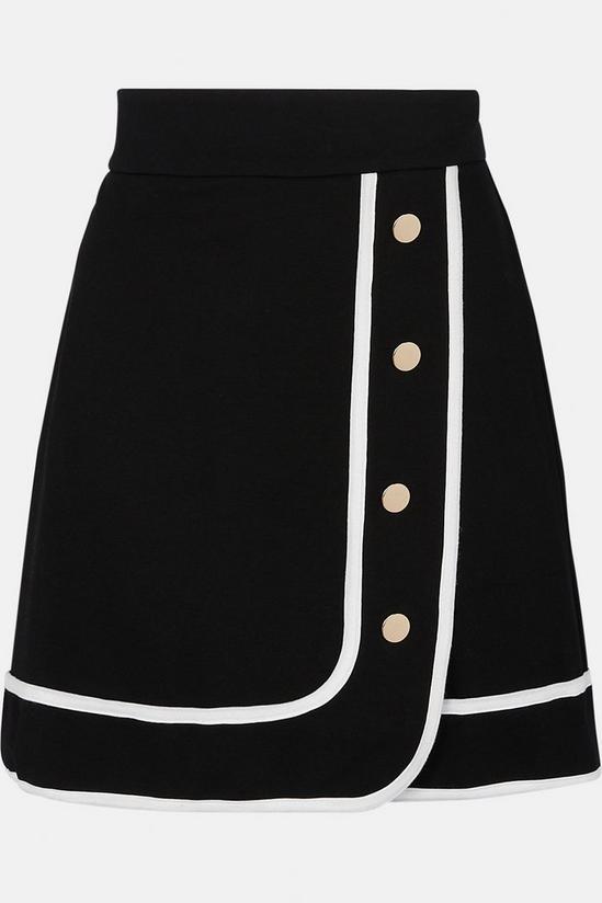 Oasis Contrast Button Front Mini Skirt 5
