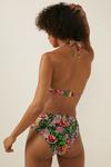 Oasis Shiny Floral High Waist Bikini Bottom thumbnail 3