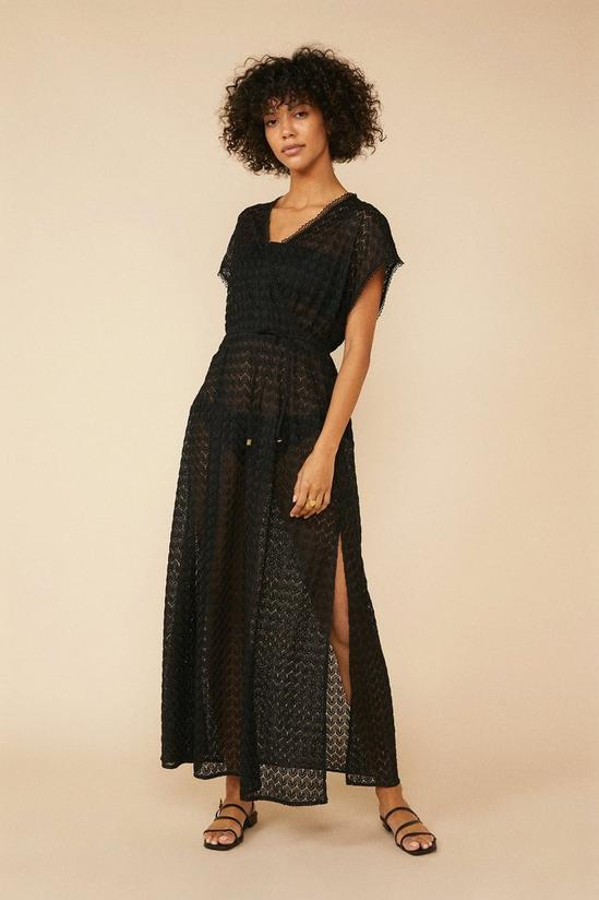 Oasis Crochet Wrap Maxi Dress 1
