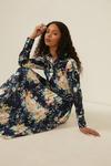 Oasis Large Floral Pleated Shirt Dress thumbnail 1