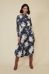 Oasis Large Floral Pleated Shirt Dress thumbnail 2