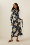 Oasis Large Floral Pleated Shirt Dress thumbnail 6
