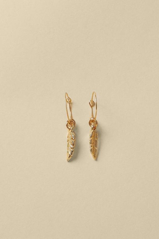 Oasis Feather Charm Earring 1