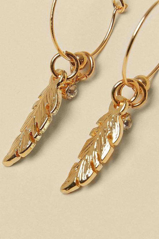 Oasis Feather Charm Earring 2