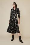 Oasis Floral Pleated Shirt Dress thumbnail 2