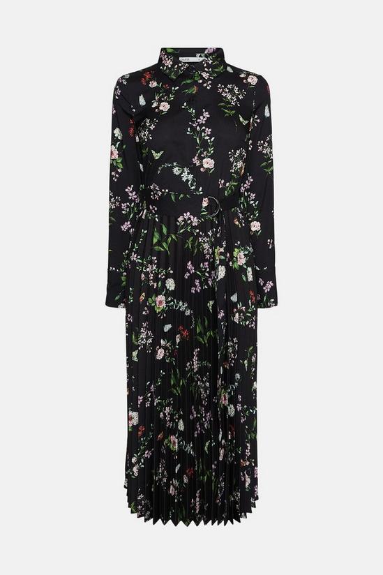 Oasis Floral Pleated Shirt Dress 4