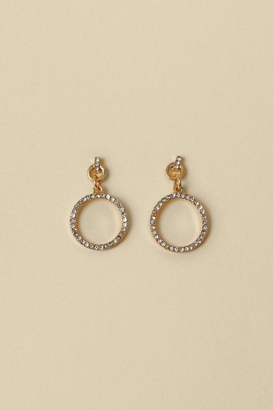 Oasis Circle Pave Earring 1