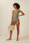 Oasis Belted Animal Print Swimsuit thumbnail 1