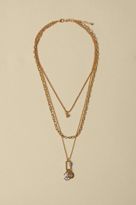 Oasis Pave Layered Necklace 1