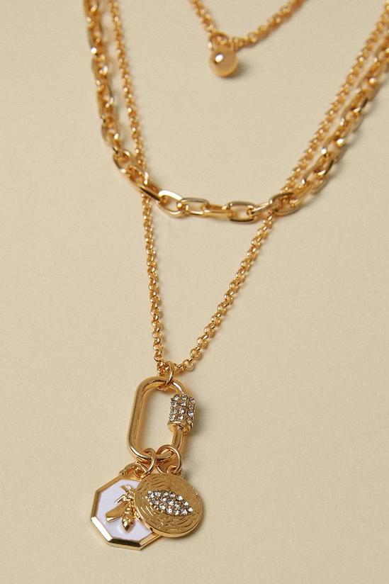Oasis Pave Layered Necklace 2