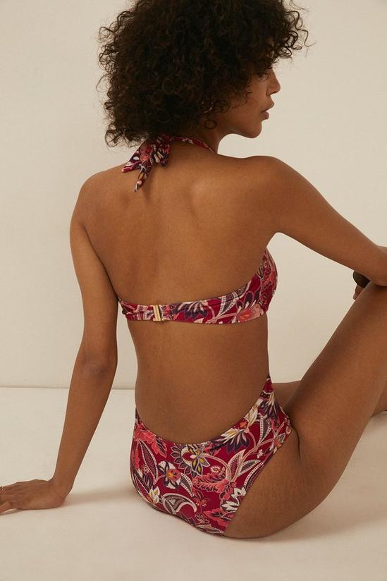 Oasis Shiny Paisley Cut Out Swimsuit 3