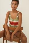 Oasis Belted Blurred Stripe Swimsuit thumbnail 1