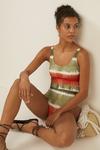 Oasis Belted Blurred Stripe Swimsuit thumbnail 2