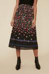 Oasis Floral Border Printed Skirt thumbnail 1
