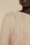 Oasis Cable Puff Sleeve Jumper thumbnail 4