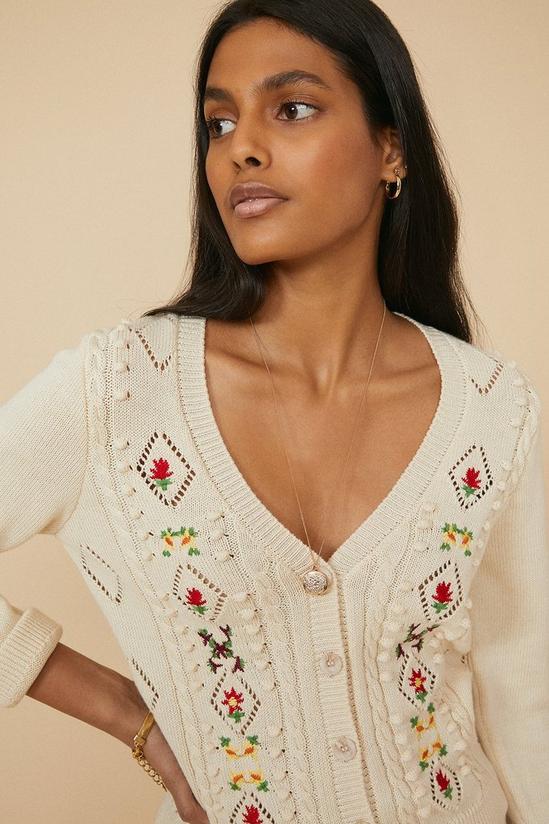 Oasis Embroidered Floral Cardigan 1