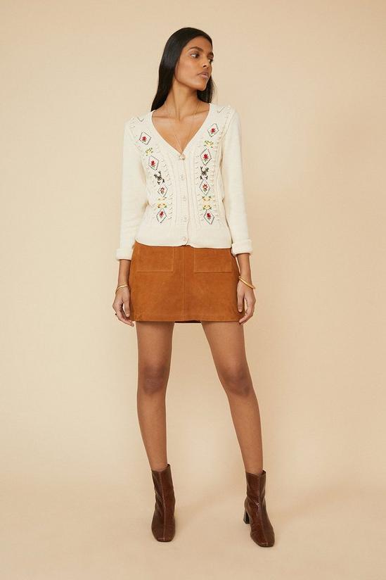 Oasis Embroidered Floral Cardigan 2