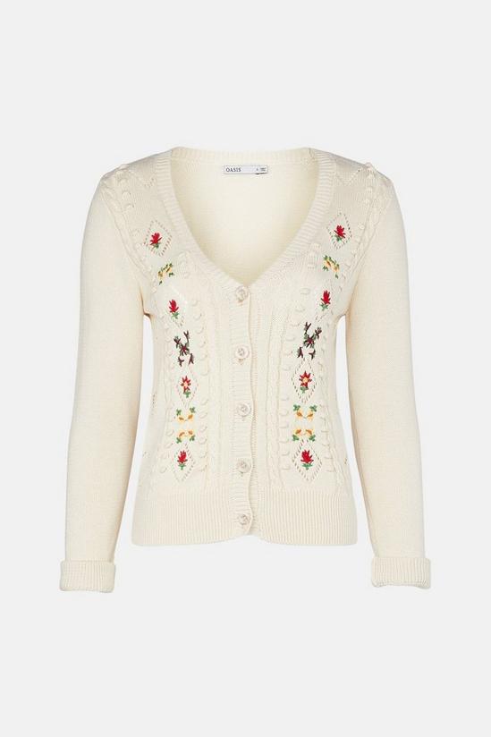 Oasis Embroidered Floral Cardigan 5