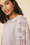 Oasis Broderie Sleeve Sweat Dress thumbnail 2