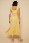 Oasis Yellow Gingham Ruffle Sleeve Midi Dress thumbnail 3
