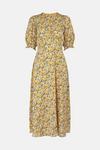 Oasis Floral Printed Puff Sleeve Midi Dress thumbnail 5
