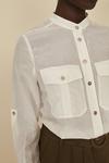 Oasis Silk Cotton Shirt With Pockets thumbnail 4