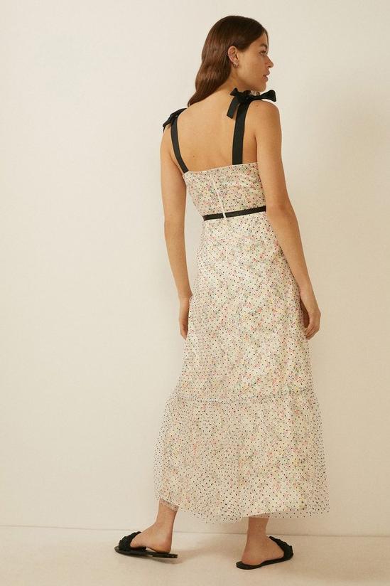 Oasis Floral Print Tie Detail Midi Dress 4
