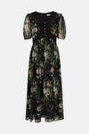 Oasis Floral Printed Dobby Chiffon Midi Dress thumbnail 5
