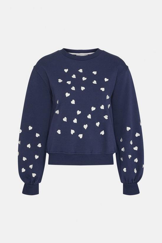 Oasis Embroidered Heart Sweatshirt 4