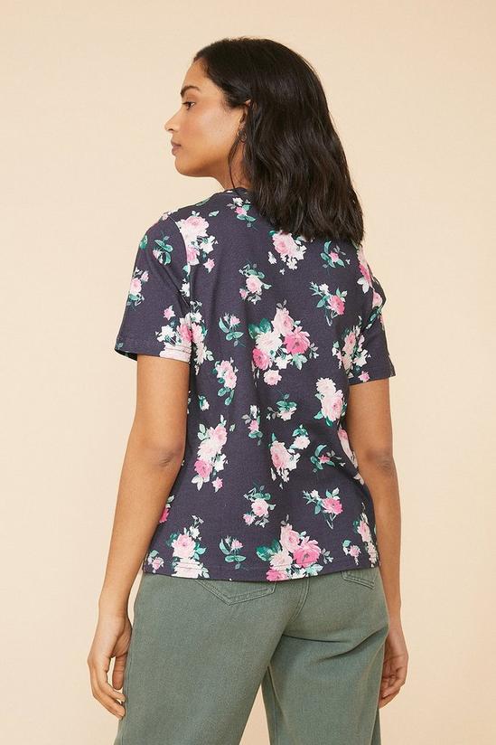 Oasis Rose Print T Shirt 3
