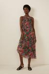 Oasis Floral All Over Pleated Halter Midi Dress thumbnail 2
