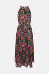 Oasis Floral All Over Pleated Halter Midi Dress thumbnail 5