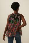 Oasis Floral All Over Pleat Halter Top thumbnail 3