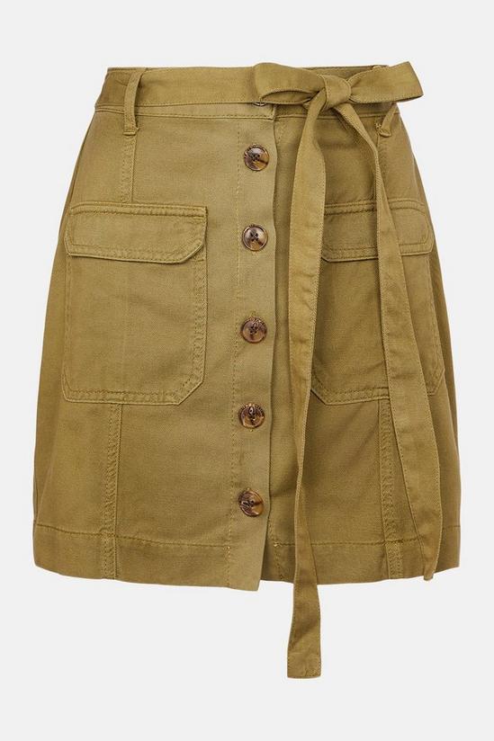 Oasis Tie Waist Mini Skirt 5