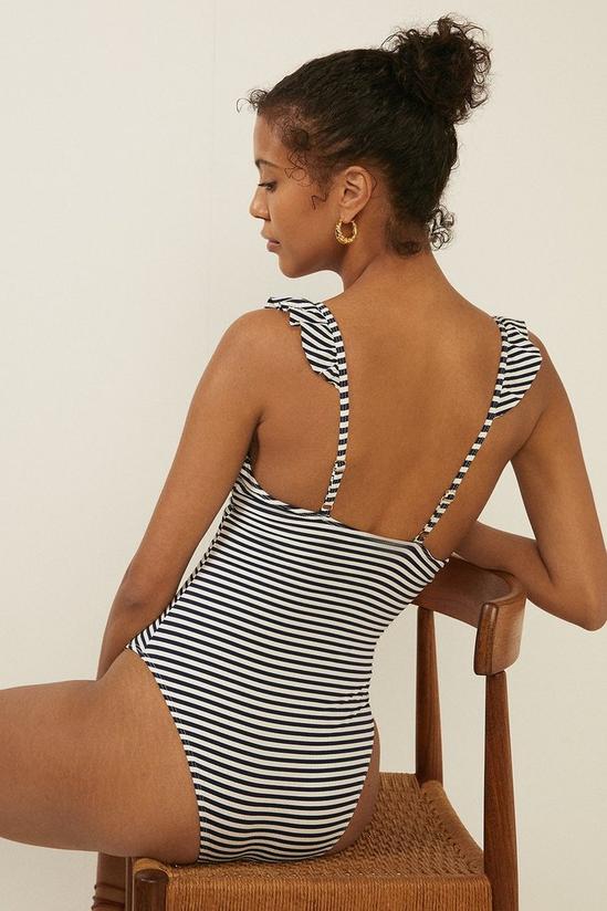 Oasis Stripy Frill Detail Swimsuit 3