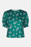 Oasis Floral Shirred Cuff Top thumbnail 5