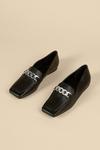 Oasis Chain Trim Square Toe Contrast Stitch Loafer thumbnail 2