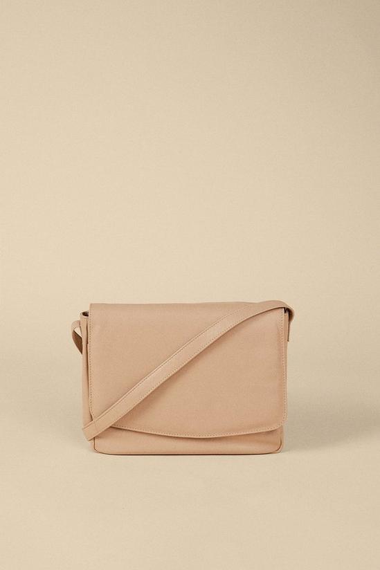 Oasis Fold Over Leather Cross Body Bag 1