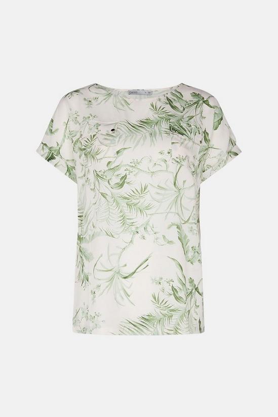 Oasis Tropical Print T Shirt 5