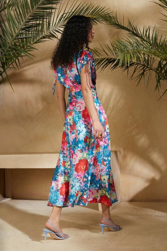 Oasis Large Floral Printed Midi Dress 3